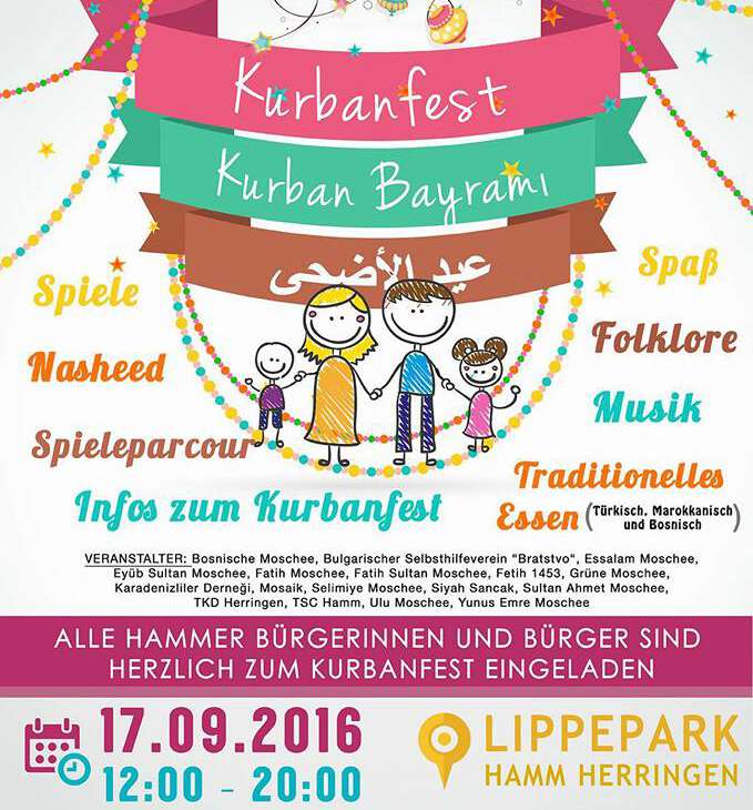 Kurbanfest im Lippepark am 17.09.2016 war ein voller Erfolg